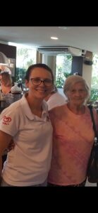 Tia Clara, com a sua "manguinha", nossa irmã Roseli